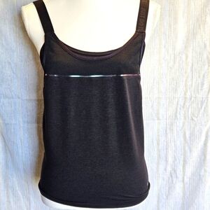 Nike Women's Black Dri-FIT Woven 2-in-1 Training Sports Tank Top, Size XS